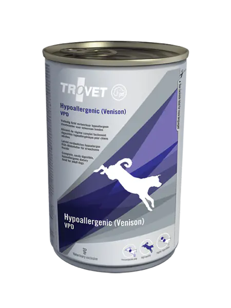 ⁨TROVET VPD Hypoallergenic Venison can 400g dog⁩ at Wasserman.eu