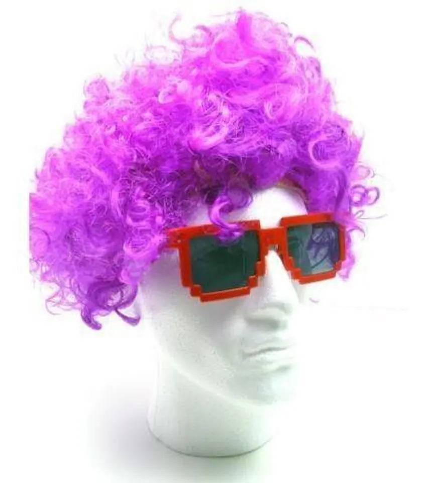 Peruka afro - FIOLETOWA w sklepie Wasserman.eu
