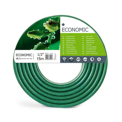 ⁨Wąż ogrodowy Cellfast Economic 1/2" 15m⁩ w sklepie Wasserman.eu