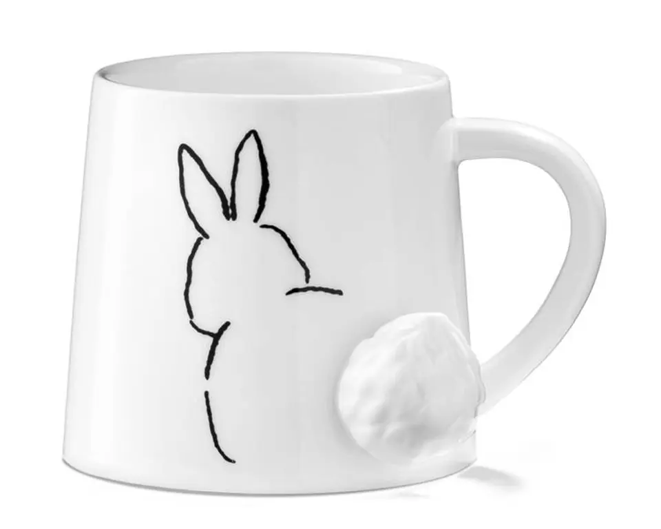 Mug with tail RABBIT 3D at Wasserman.eu