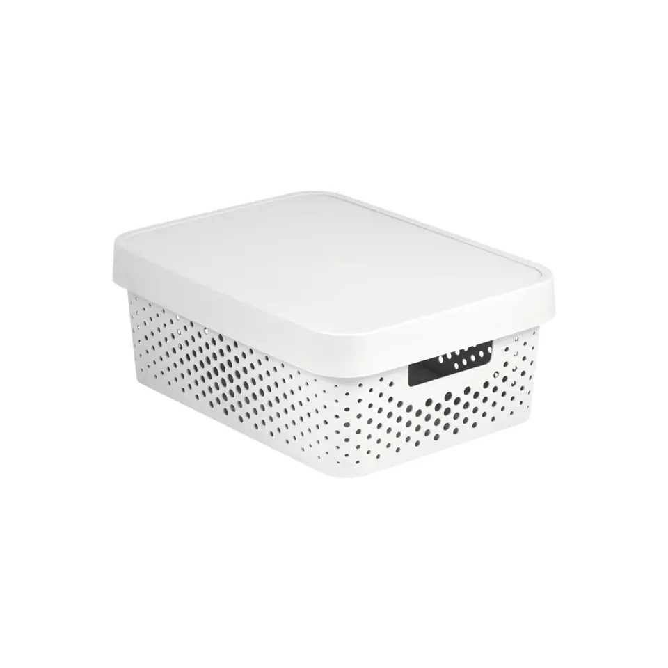 ⁨Openwork container with lid Infinity 11L white⁩ at Wasserman.eu