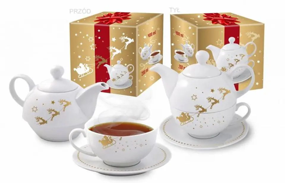 ⁨Set with cup and saucer - Christmas⁩ at Wasserman.eu