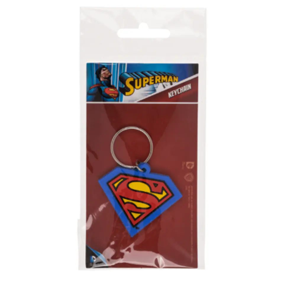 Gummi-Schlüsselanhänger - Superman-Logo im Wasserman.eu