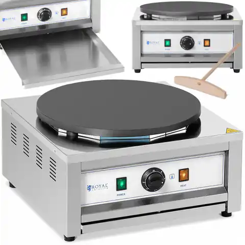 ⁨Round electric pancake machine avg. 40 cm 0-300 C 3000 W⁩ at Wasserman.eu