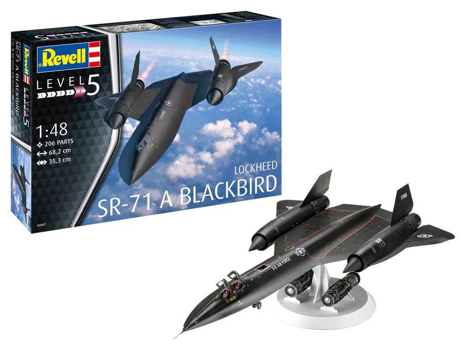 ⁨Plastic model Lockheed SR-71 Blackbird 1/48⁩ at Wasserman.eu