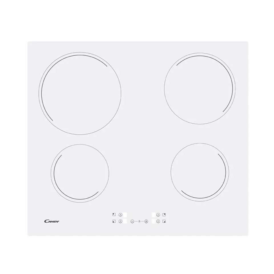 ⁨Candy | CH64CCW | Hob | Vitroceramic | Number of burners/cooking zones 4 | Touch | White⁩ w sklepie Wasserman.eu