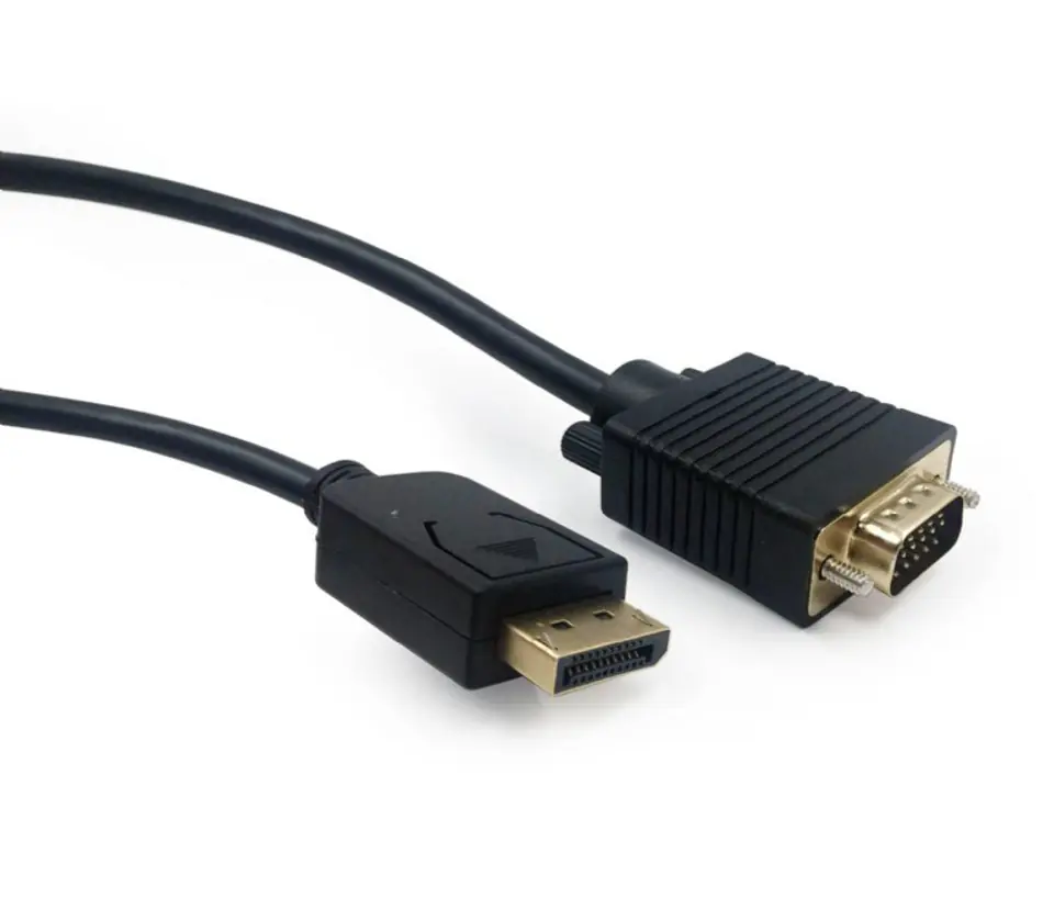 ⁨Kabel GEMBIRD CCP-DPM-VGAM-6 (D-Sub (VGA) M - DisplayPort M; 1,8m; kolor czarny)⁩ w sklepie Wasserman.eu