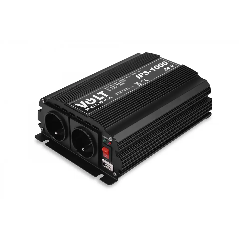 ⁨Voltage converter volt ips 1000 n 24/230v (700/1000w) + usb⁩ at Wasserman.eu