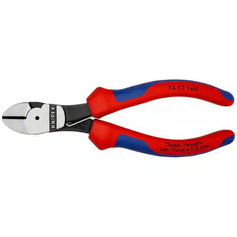 ⁨SIDE CUTTING PLIERS WITH INCREASED GEAR RATIO 160MM⁩ at Wasserman.eu