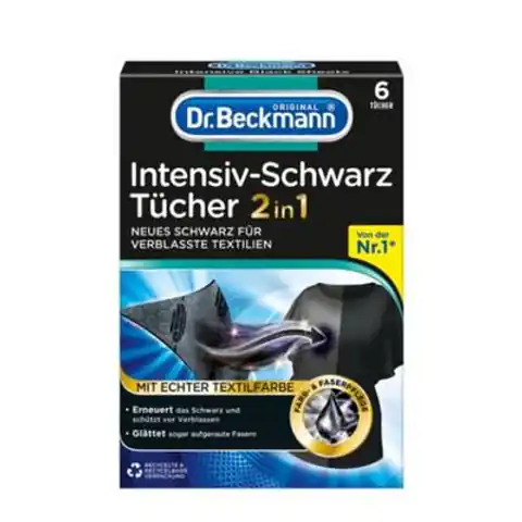 ⁨Dr. Beckmann Intensiv-Schwarz 2in1 Intensywna Czerń 6 szt.⁩ w sklepie Wasserman.eu