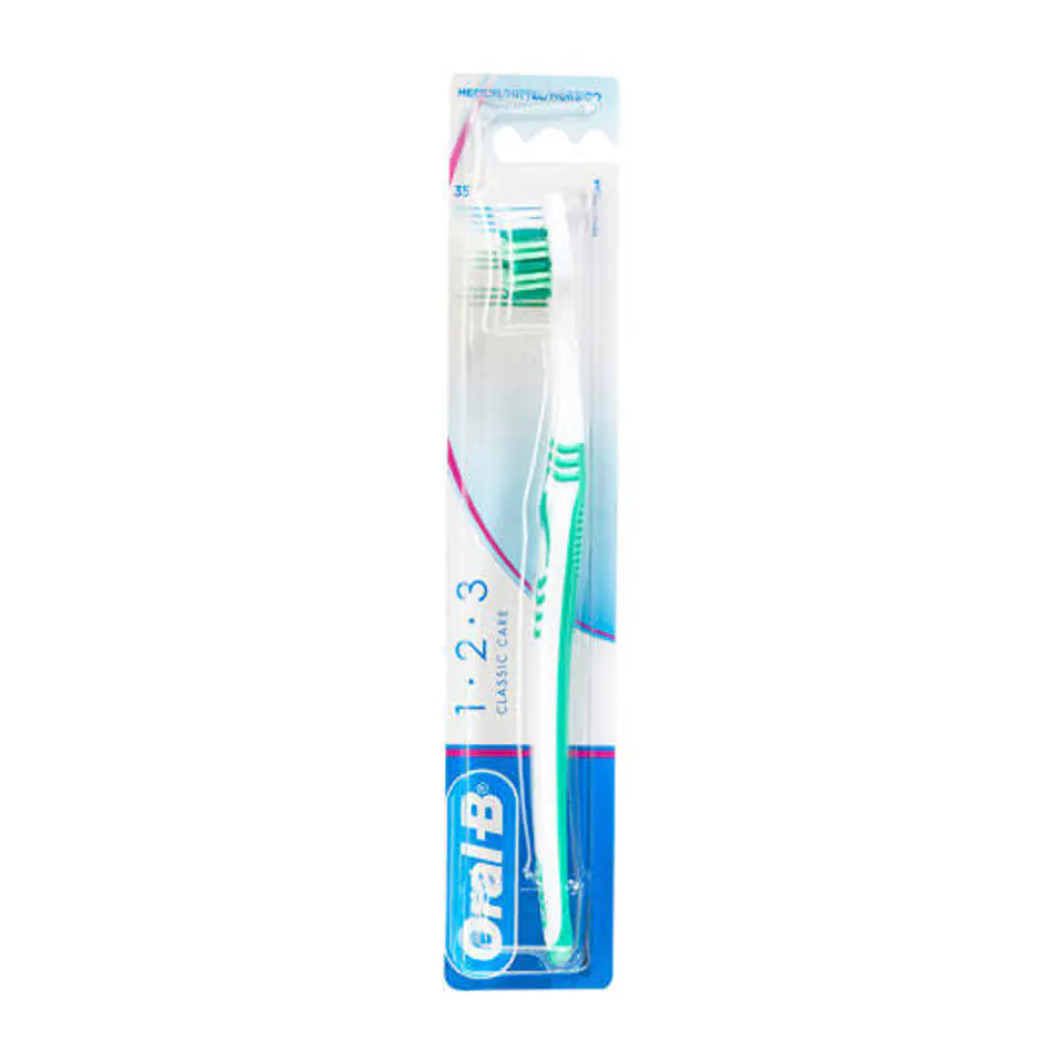 ⁨Oral-B Toothbrush 1 2 3 Classic Care Medium Szczoteczka do Zębów⁩ at Wasserman.eu