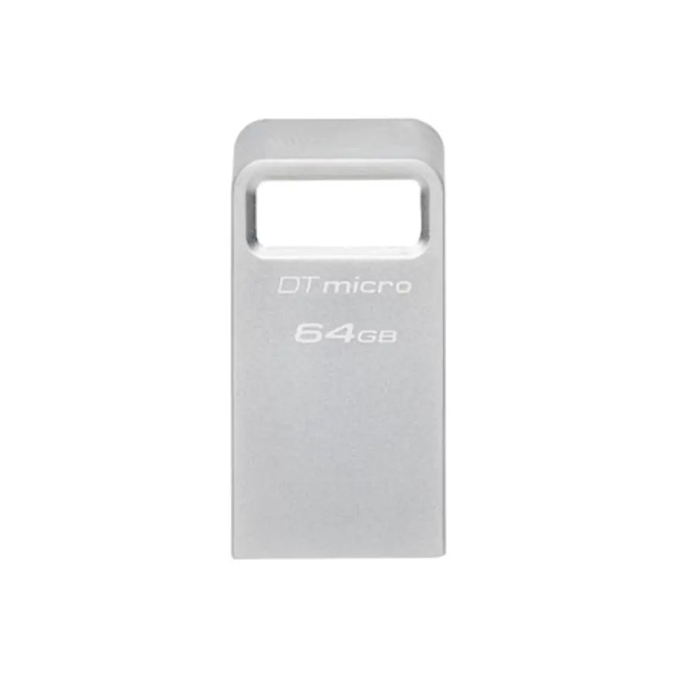 ⁨Kingston USB 3.2 Flash Drive DataTraveler micro 64 GB, USB 3.2, srebrny⁩ w sklepie Wasserman.eu