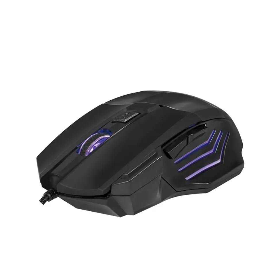 ⁨Optical USB gaming mouse 2400 dpi, black⁩ at Wasserman.eu