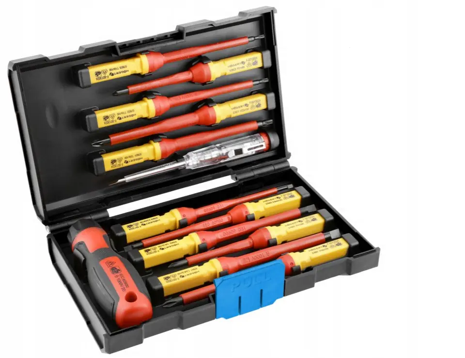 ⁨SET OF INSULATED SCREWDRIVERS 1000V, 13PCS⁩ at Wasserman.eu