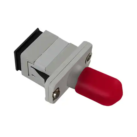⁨Qoltec Adapter hybrydowy SC/UPC - ST/UPC | Simplex | Multimode (0NC)⁩ w sklepie Wasserman.eu