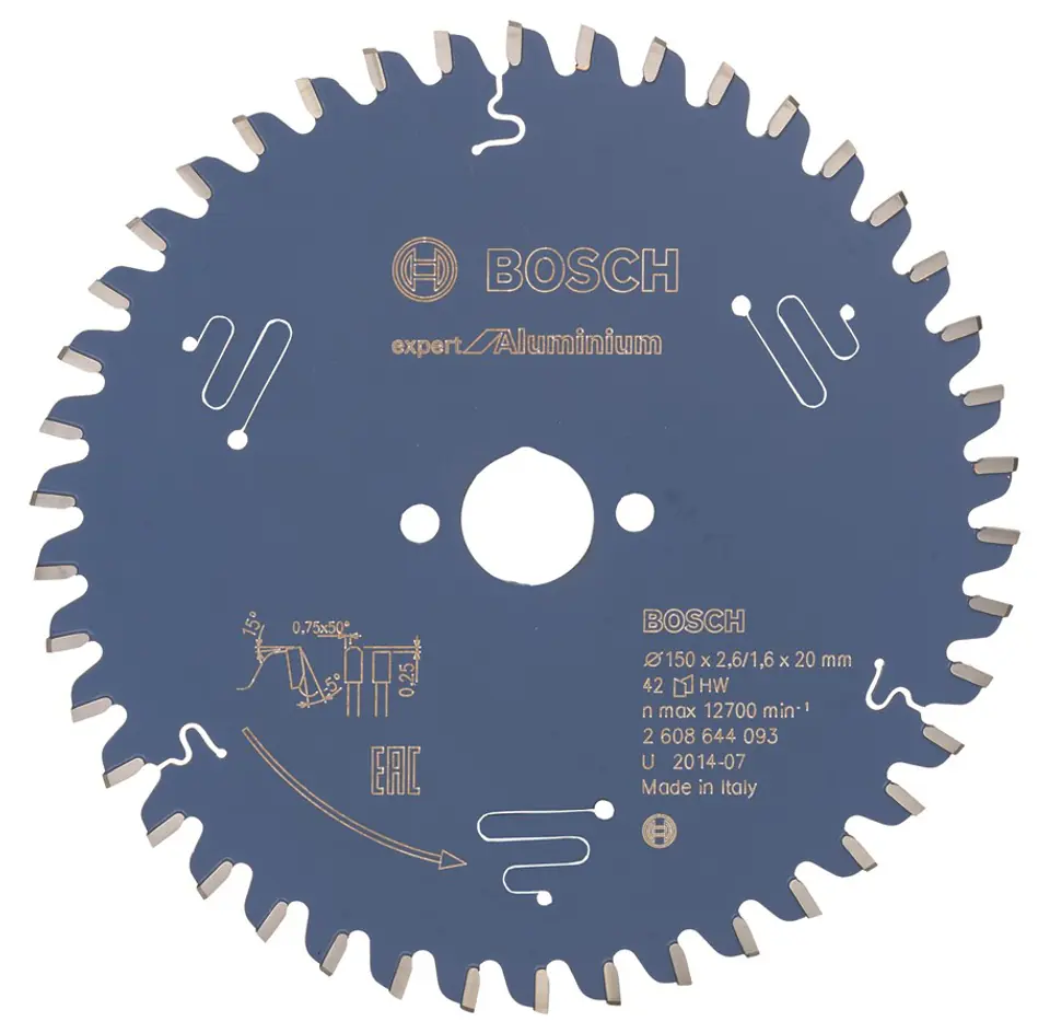 ⁨SAW BLADE EXPERT FOR ALUMINIUM 150*20*2.6 42 T⁩ at Wasserman.eu