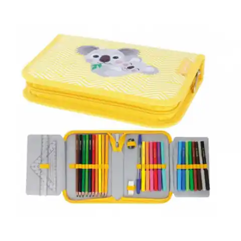 ⁨Pencil case with equipment 31pieces - cute animals koala⁩ at Wasserman.eu