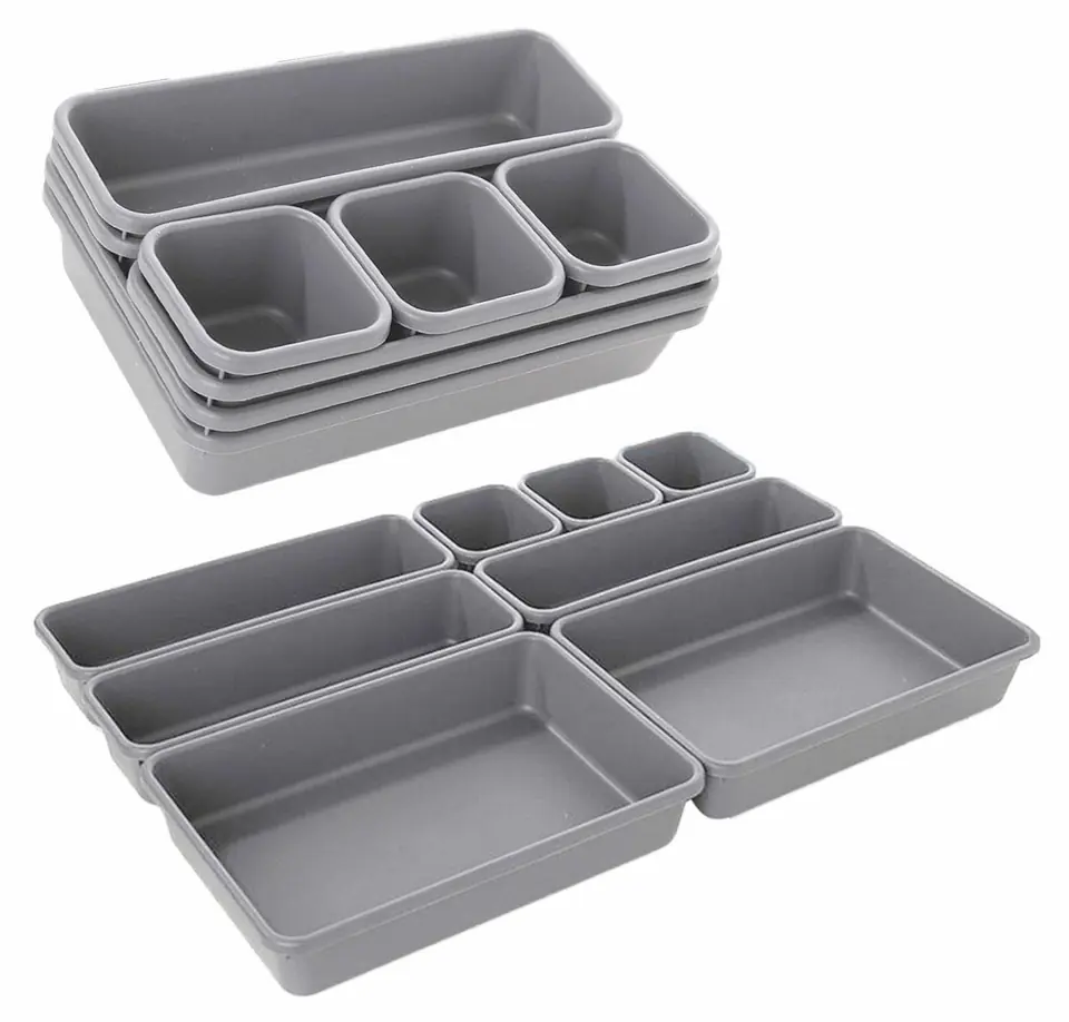 ⁨AG641B Modular organizer 8pcs grey⁩ at Wasserman.eu