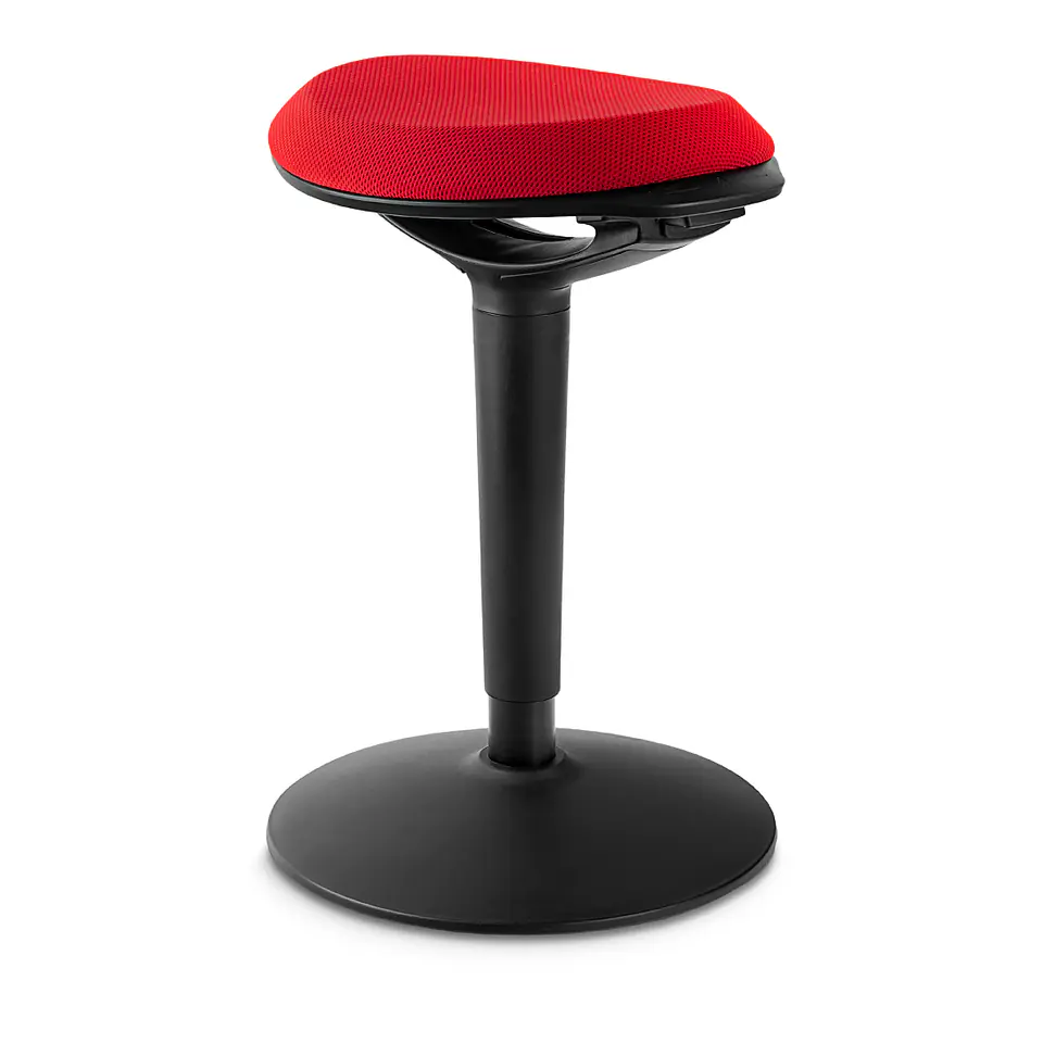 ⁨Aktywny hoker ergonomiczny Zippy (czarno-czerwony)⁩ w sklepie Wasserman.eu