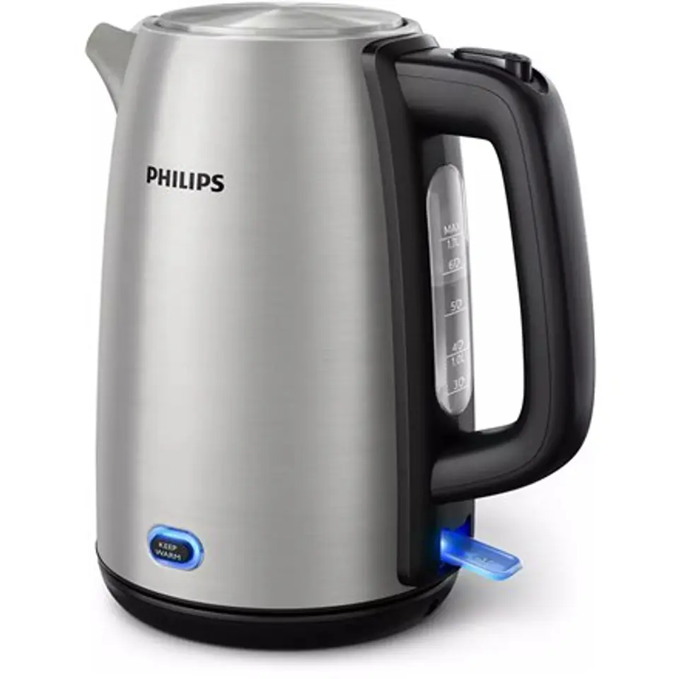 ⁨Philips Viva Collection HD9353/90 electric kettle 1.7 L 2060 W Black, Stainless steel⁩ at Wasserman.eu