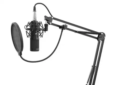 ⁨Mikrofon Genesis Radium 300 studyjny XLR ramię Pop-filtr⁩ w sklepie Wasserman.eu