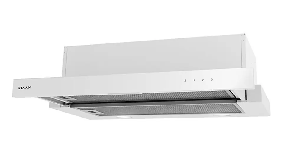⁨Telescopic hood MAAN Corona G 60 315 m3/h, White⁩ at Wasserman.eu