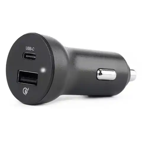 ⁨Car charger usb-c power delivery pd and usb quick charge 3.0⁩ at Wasserman.eu