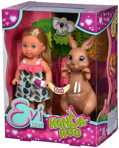 ⁨Doll Evi Love Evi with kangaroo⁩ at Wasserman.eu