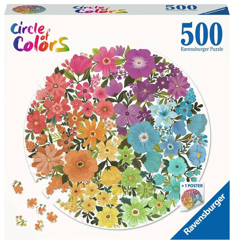 ⁨Puzzle 500 elements Flowers⁩ at Wasserman.eu