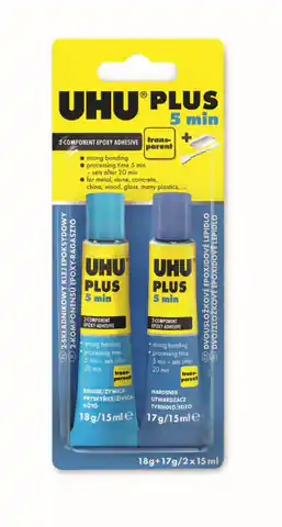 ⁨Klej epoksydowy UHU Plus 5min 2x15ml⁩ w sklepie Wasserman.eu