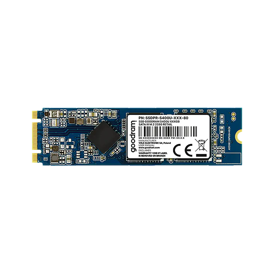 ⁨Dysk SSD Goodram 480 GB S400U SATA III M.2 2280⁩ w sklepie Wasserman.eu