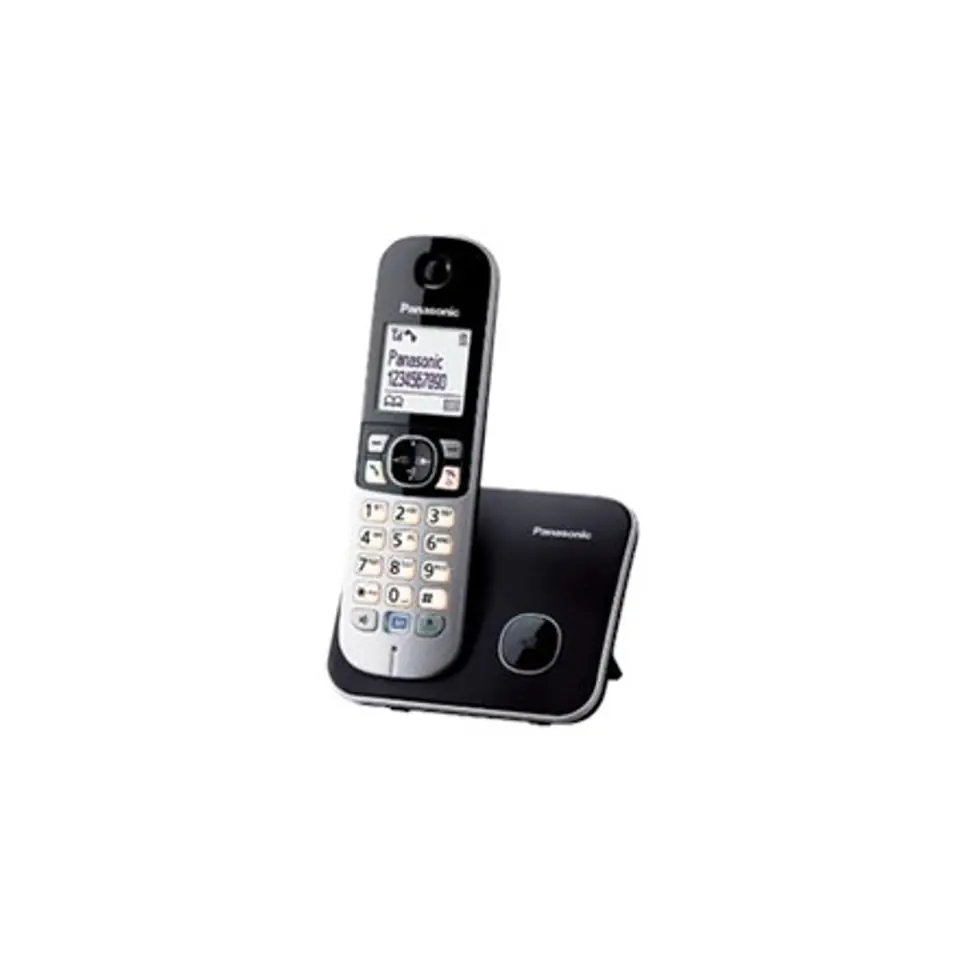 ⁨Panasonic | Cordless | KX-TG6811FXB | Built-in display | Caller ID | Black | Conference call | Phonebook capacity 120 entries |⁩ w sklepie Wasserman.eu