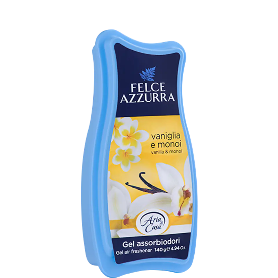 ⁨Felce Azzurra Vaniglia e Monoi Odour Absorbent Gel 140 g⁩ at Wasserman.eu