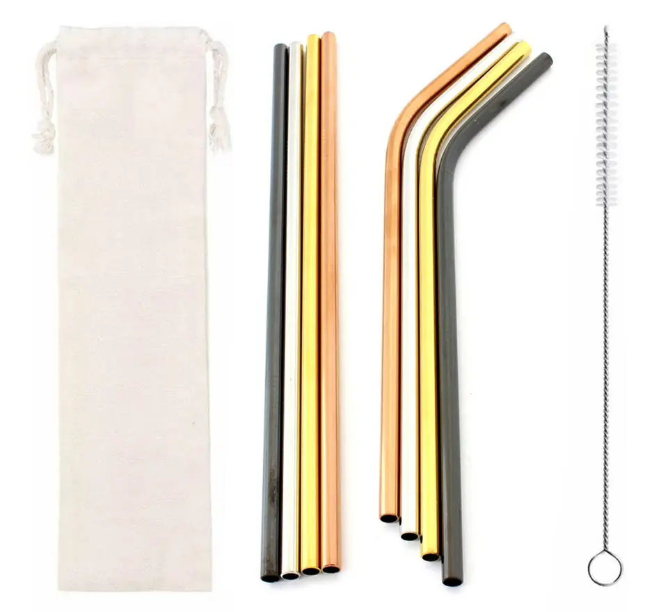 ⁨AG371C Metal straws 10 pcs. Colorful⁩ at Wasserman.eu