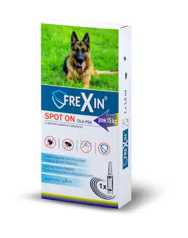 ⁨FREXIN Anti-Ektoparasiten-Tropfen für Hunde 1,8ml [24415]⁩ im Wasserman.eu