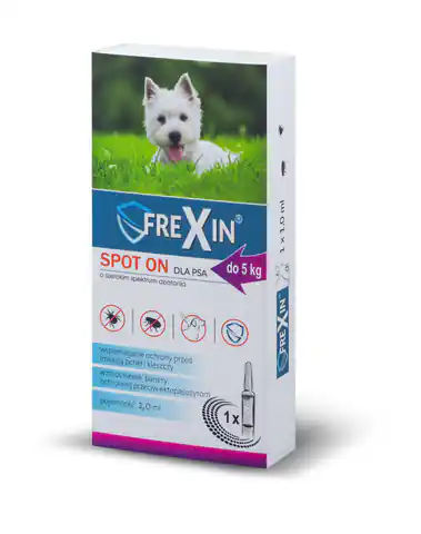 ⁨FREXIN Krople przeciw ektopasożytom dla psa 1ml [24392]⁩ w sklepie Wasserman.eu