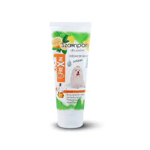 ⁨FREXIN Shampoo for dogs white and light coat - lemon & chamomile 220g [20974]⁩ at Wasserman.eu