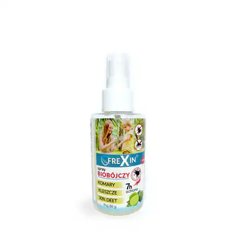 ⁨FREXIN Spray biobójczy na komary i kleszcze 80g [23517]⁩ w sklepie Wasserman.eu