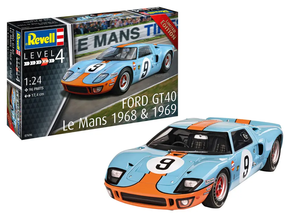 ⁨Plastic model Car 1/24 Ford GT 40 Le Mans 1968⁩ at Wasserman.eu