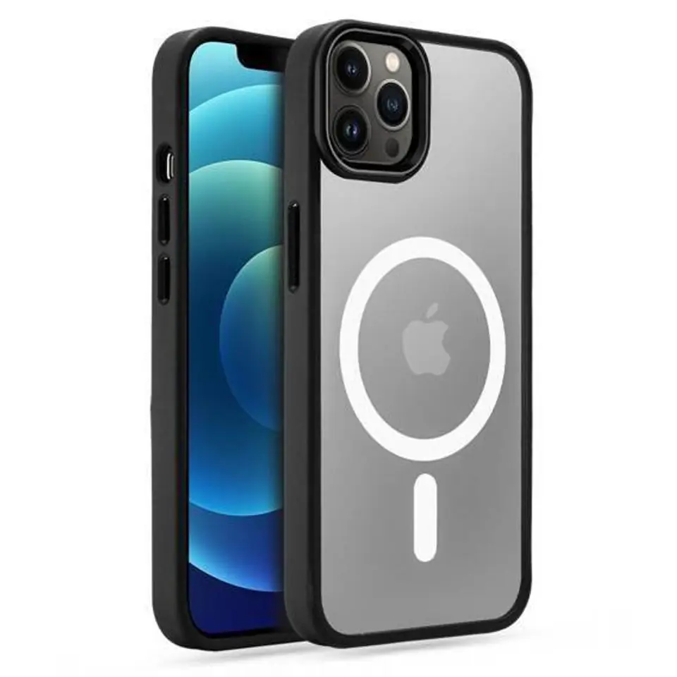 ⁨Case IPHONE 12 / 12 PRO Tech-Protect Magmat MagSafe black⁩ at Wasserman.eu