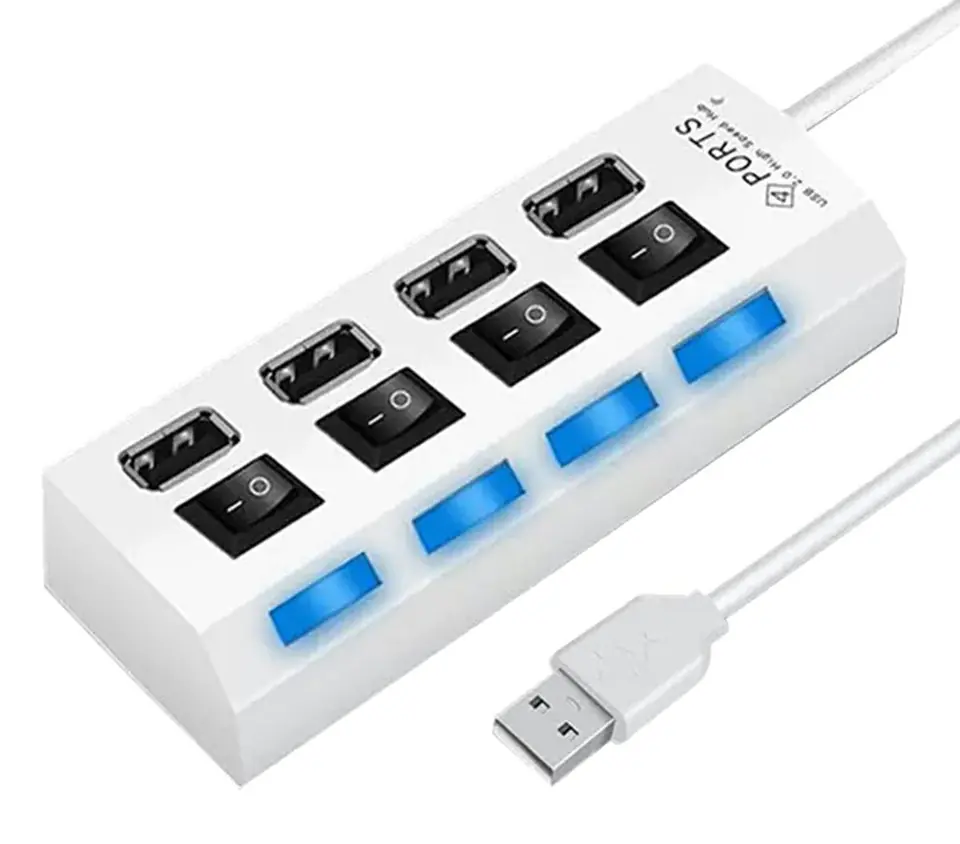 ⁨AK228C Hub 4xusb active white⁩ at Wasserman.eu