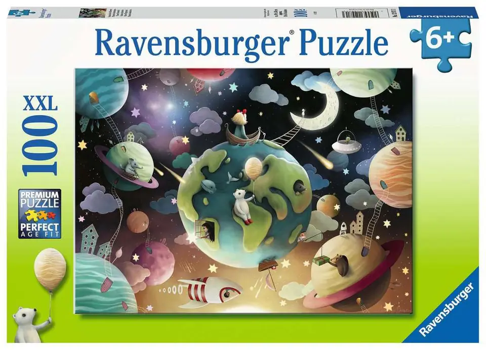 ⁨Puzzle 100 elementów XXL Kosmiczny plac zabaw⁩ w sklepie Wasserman.eu