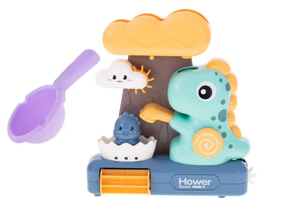 ⁨Zabawka do kąpieli prysznic z kołowrotkiem dinozaur⁩ w sklepie Wasserman.eu