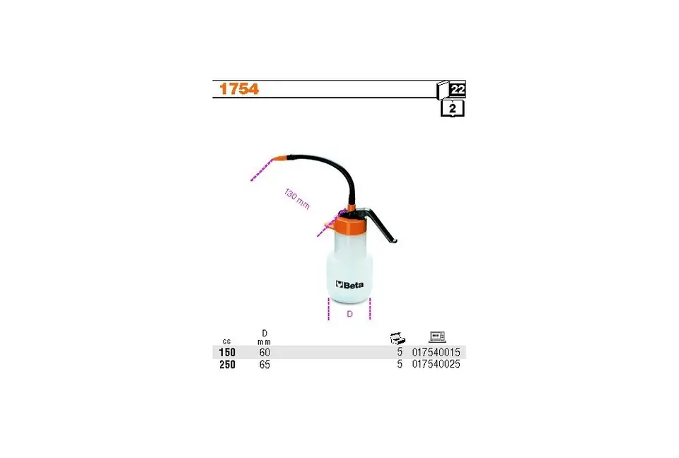 ⁨OILER, PRESSURE OILER WITH FLEXIBLE TUBE 150ML.⁩ at Wasserman.eu