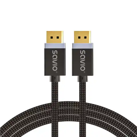 ⁨DisplayPort cable 1 m Black SAVIO CL-165⁩ at Wasserman.eu