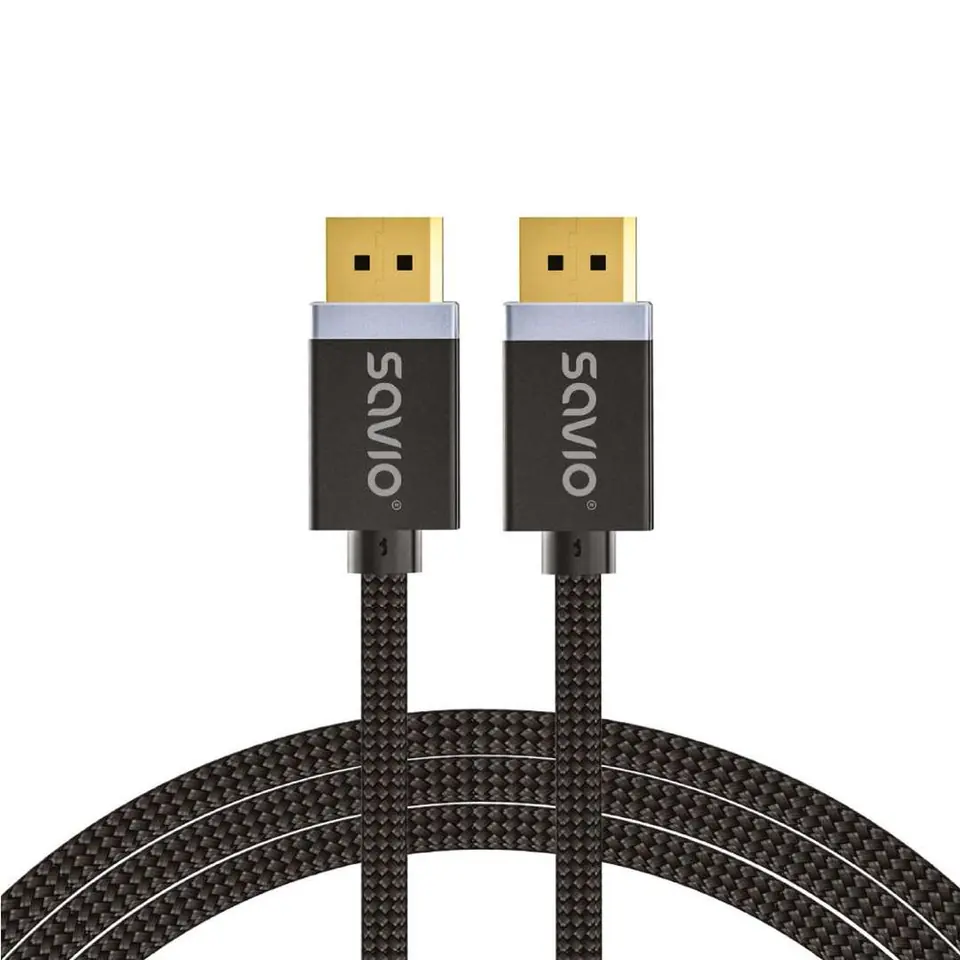 ⁨DisplayPort cable 1 m Black SAVIO CL-165⁩ at Wasserman.eu