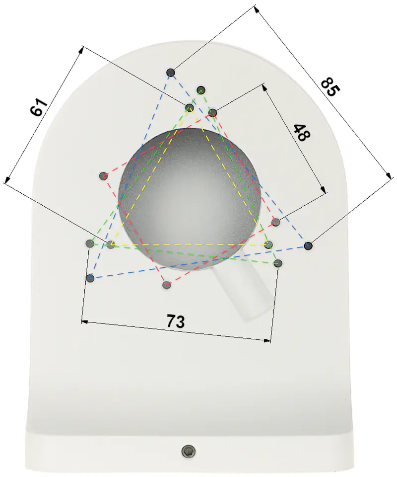 ⁨BRACKET FOR BALL CAMERAS PFB205W-E DAHUA⁩ at Wasserman.eu