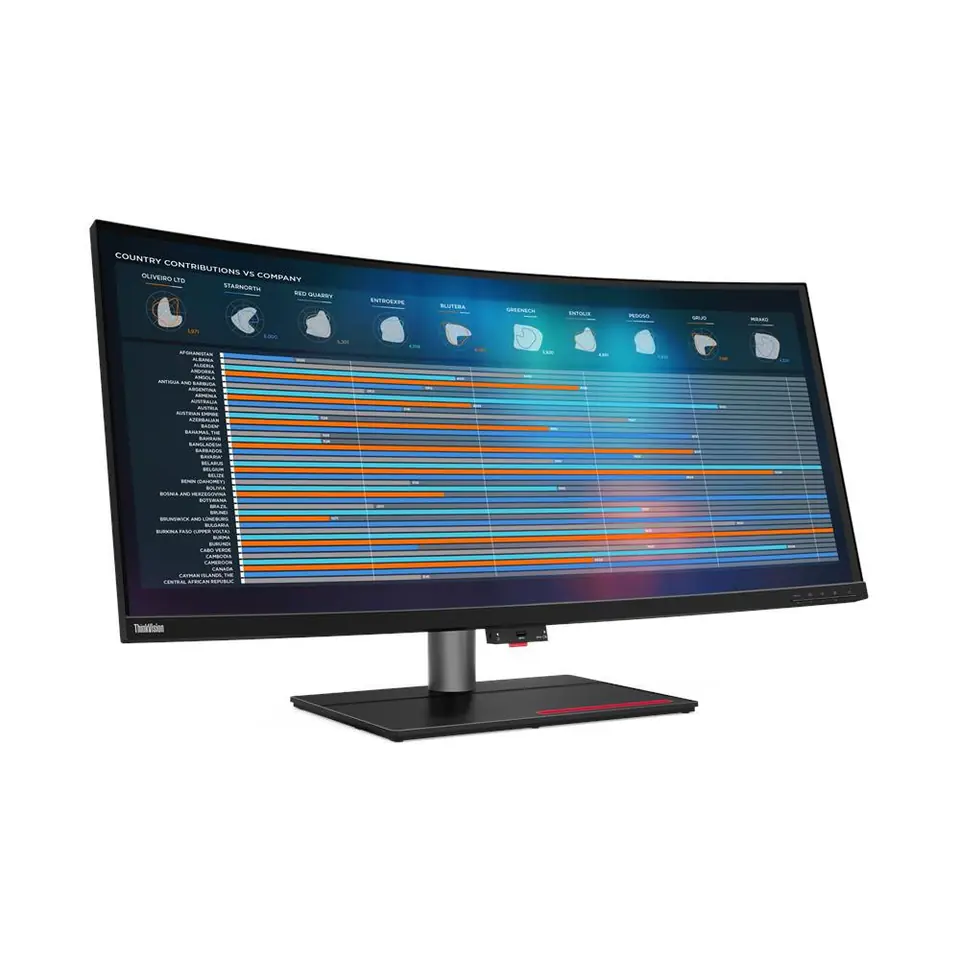 ⁨Lenovo ThinkVision P40w-20 39.7 ", IPS, WUHD, 21:9, 4 ms, 300 cd/m?, Black, Ethernet port, 75 Hz, 1x Thunderbolt 4 cable (40Gbps⁩ w sklepie Wasserman.eu