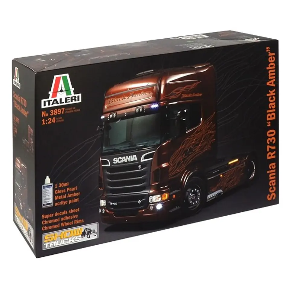 ⁨ITALERI Scania R730 Black Amber⁩ at Wasserman.eu