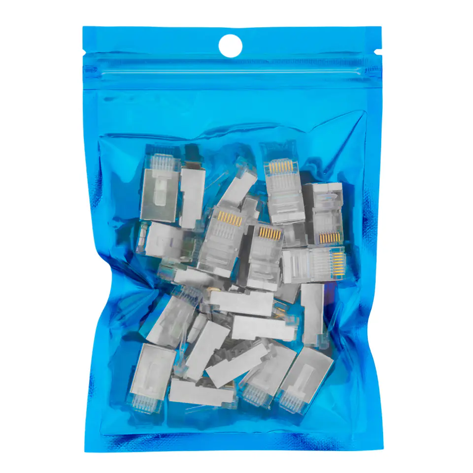 ⁨RJ45 Plug Cat6 FTP PT-RJ456FT-1 25pcs⁩ at Wasserman.eu